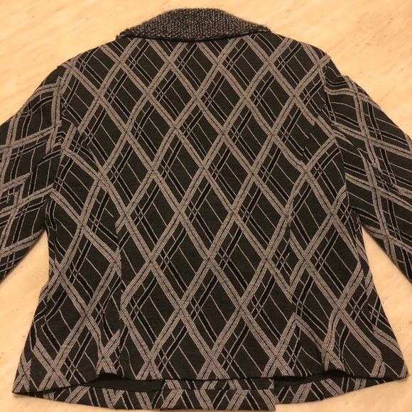 Auth New KENZO Wool-Blend Patterned Jacket Size 42 - Picture 2 of 6